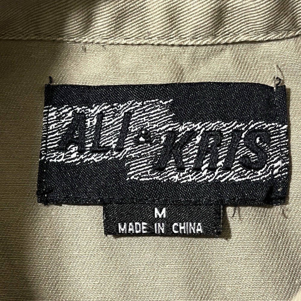 Ali & Kris Sz S Pearl Snap Embroidered Shirt Jacket Boho Army Green Chore Ranch - Picture 13 of 15